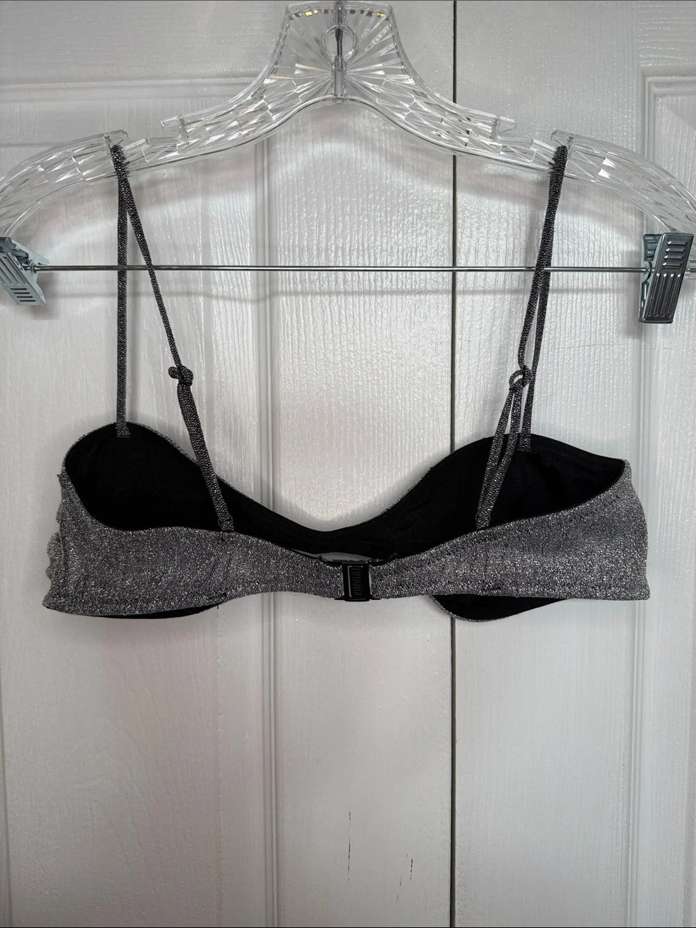 triangl swimwear Metallic Charcoal Tie-Side Bikini Panty